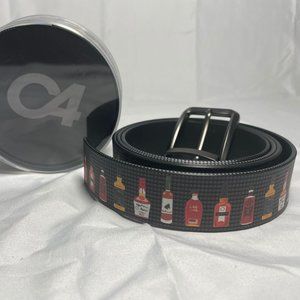 C4 Mens Casual Golf Bourbon Belt Multi Color Black One Size